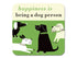 Repeat Repeat New Happiness Dog Person Coaster Green