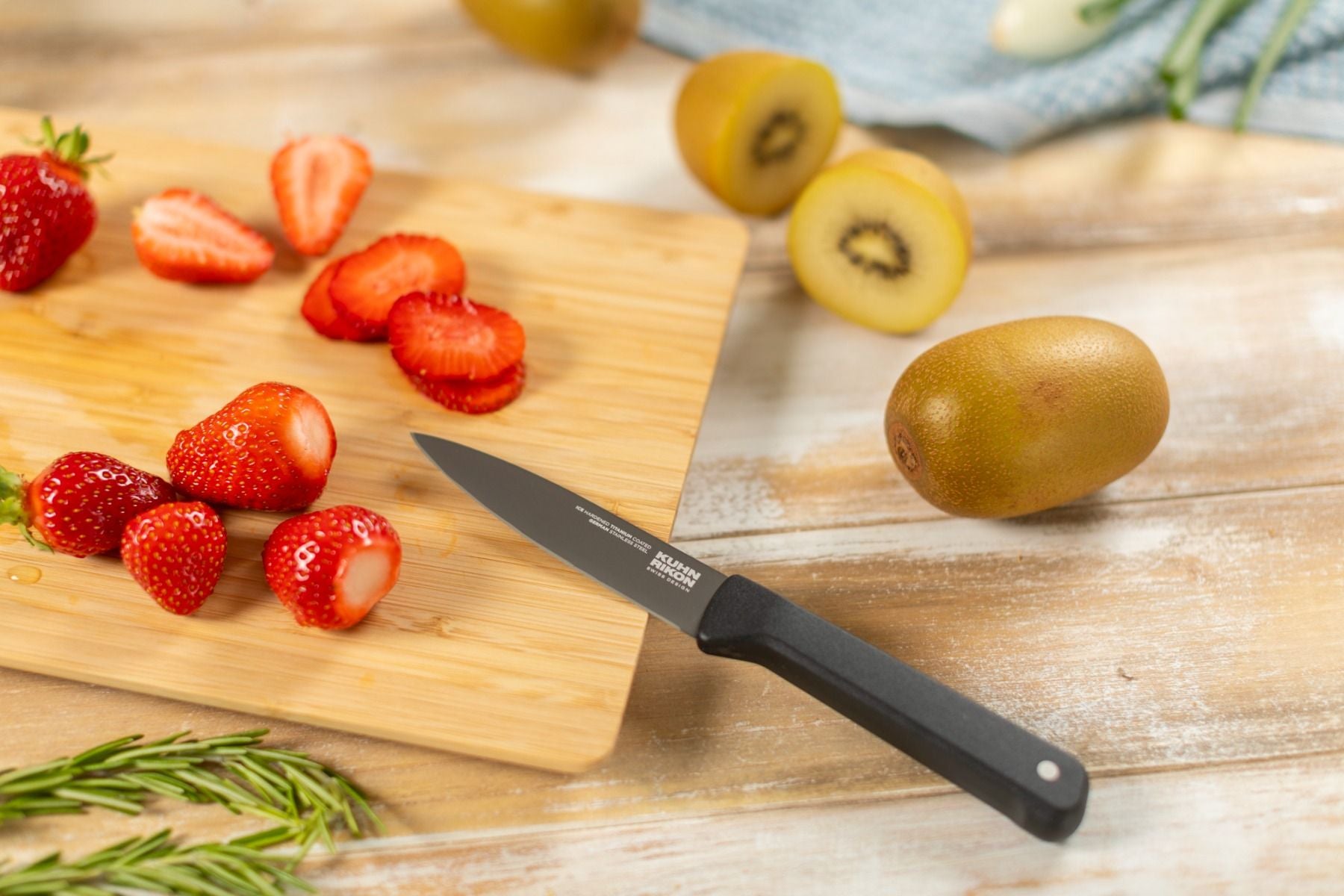 Kuhn Rikon ICED Essentials Knife Set 3pc (Paring, Chef's knife 20cm, Bread Knife)