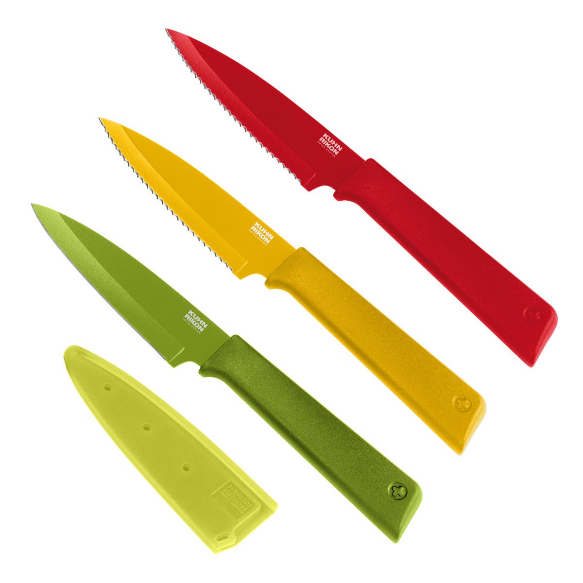 Kuhn Rikon COLORI®+ Prep Knife Set 3pc
