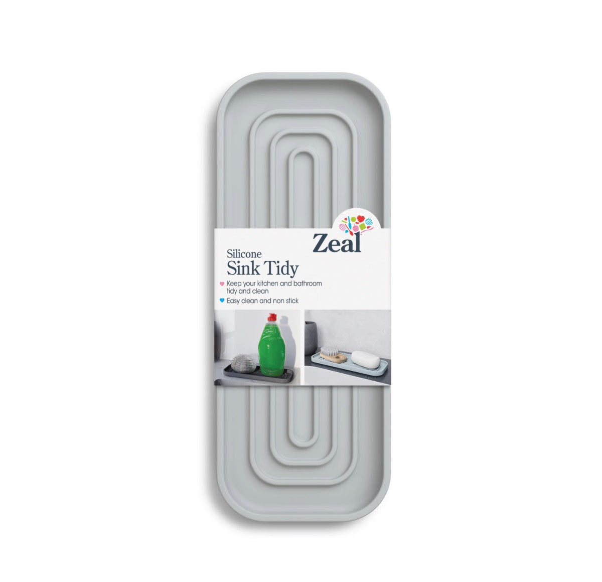 Zeal Kitchen & Bathroom Silicone Sink Tidy (Available in 4 Colours)