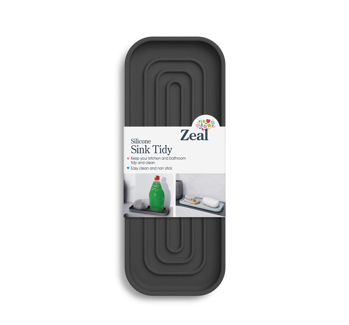 Zeal Kitchen & Bathroom Silicone Sink Tidy (Available in 4 Colours)