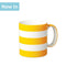 WM BARTLEET & SONS 1 Pint Mug, Hand Decorated, Stripe (Available in 8 Colours)