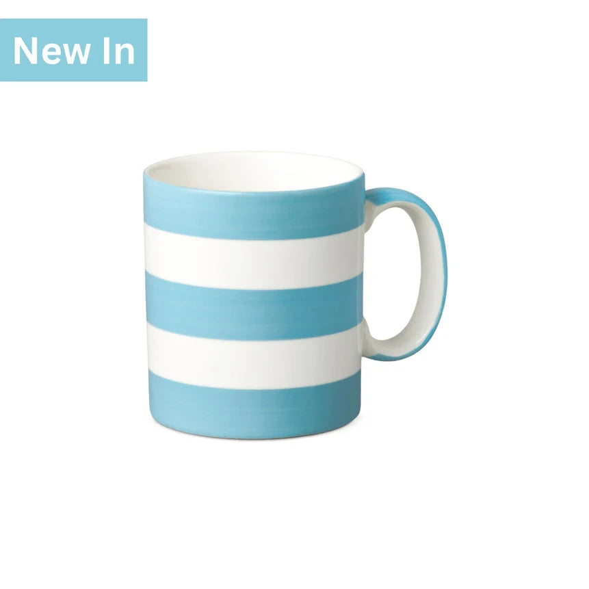 WM BARTLEET & SONS 1 Pint Mug, Hand Decorated, Stripe (Available in 8 Colours)