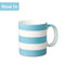WM BARTLEET & SONS 1 Pint Mug, Hand Decorated, Stripe (Available in 8 Colours)