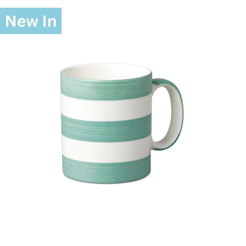 WM BARTLEET & SONS 1 Pint Mug, Hand Decorated, Stripe (Available in 8 Colours)