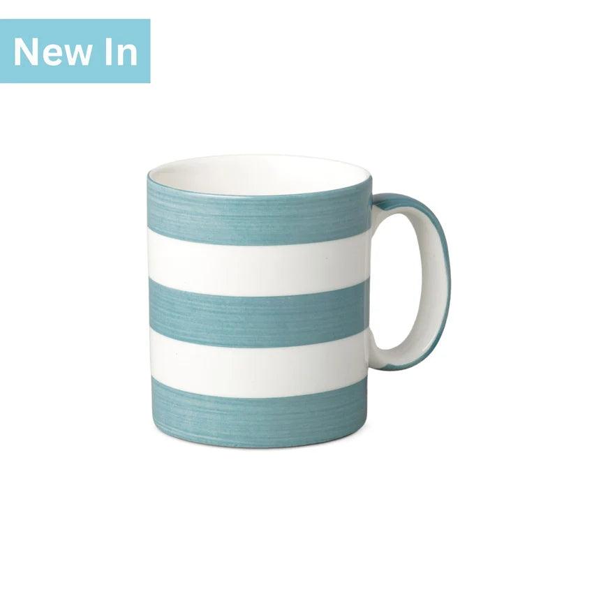 WM BARTLEET & SONS 1 Pint Mug, Hand Decorated, Stripe (Available in 8 Colours)