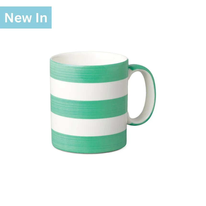 WM BARTLEET & SONS 1 Pint Mug, Hand Decorated, Stripe (Available in 8 Colours)