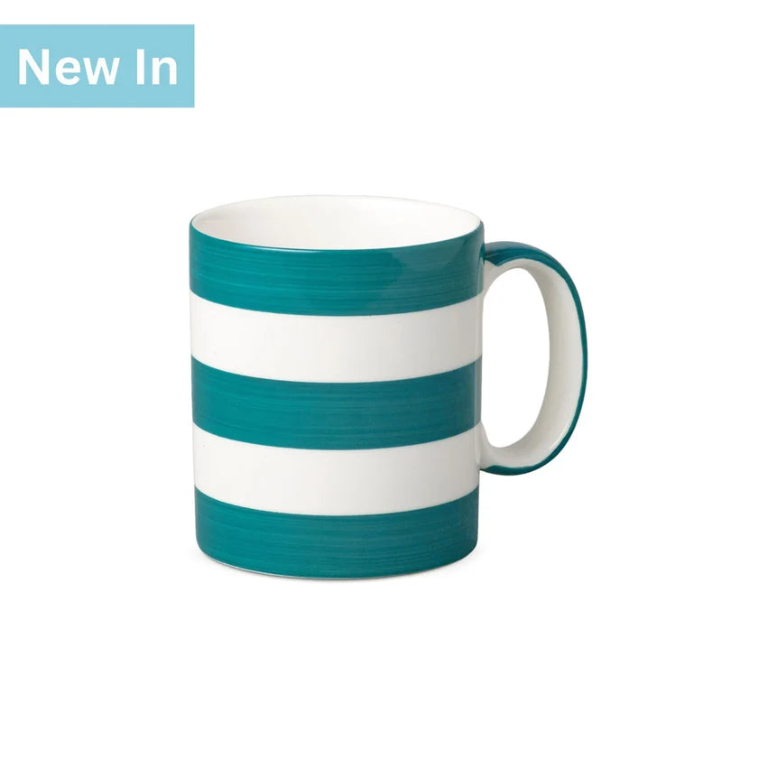 WM BARTLEET & SONS 1 Pint Mug, Hand Decorated, Stripe (Available in 8 Colours)