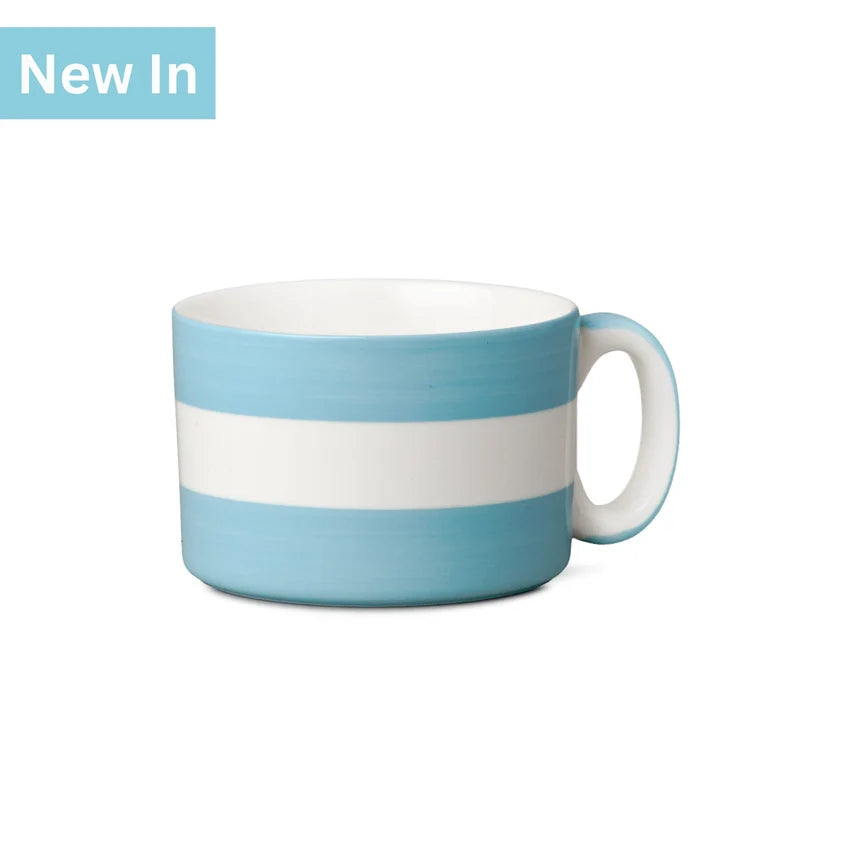 WM BARTLEET & SONS Wide Mug, Hand Decorated, Stripe (Available in 8 Colours)