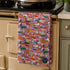 Bean & Bemble New Mad Mushrooms Alice in Wonderland Organic Cotton Tea Towel