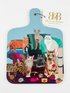 Bean & Bemble New Mini Chopping Board Whiskers