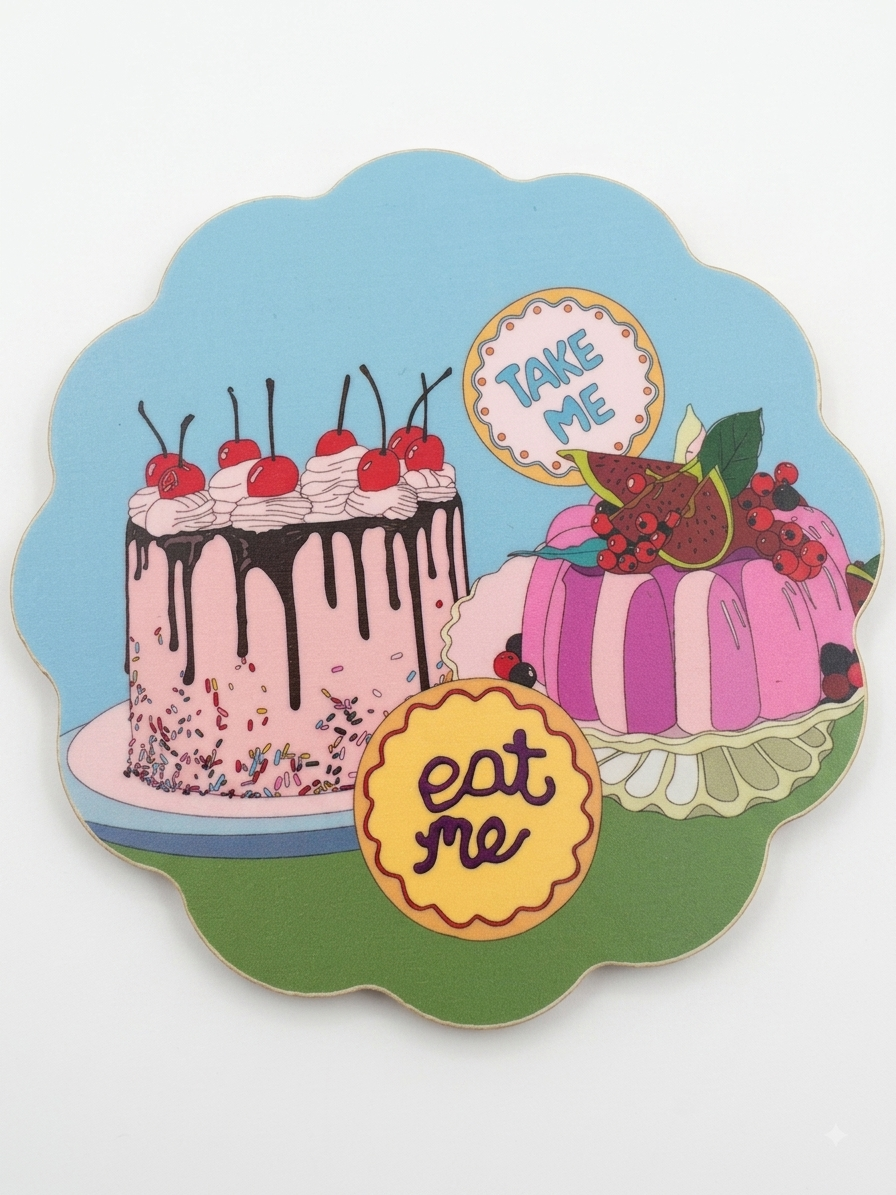 Bean & Bemble New Scallop Coaster, Eat Me