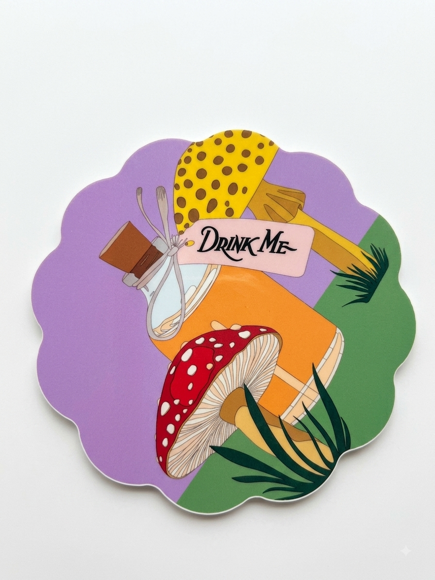 Bean & Bemble New Scallop Coaster, Drink Me