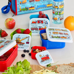 Tyrrell Katz Set of 4 Trains Snack Boxes for Kids
