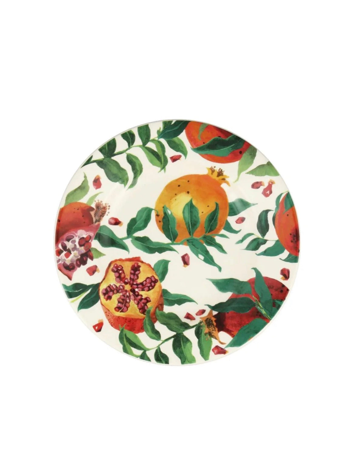 Emma Bridgewater New Festive Pomegranate Medium Dinner Plate, 8.5 Inch