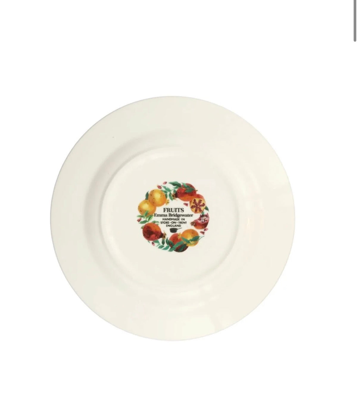 Emma Bridgewater New Festive Pomegranate Medium Dinner Plate, 8.5 Inch