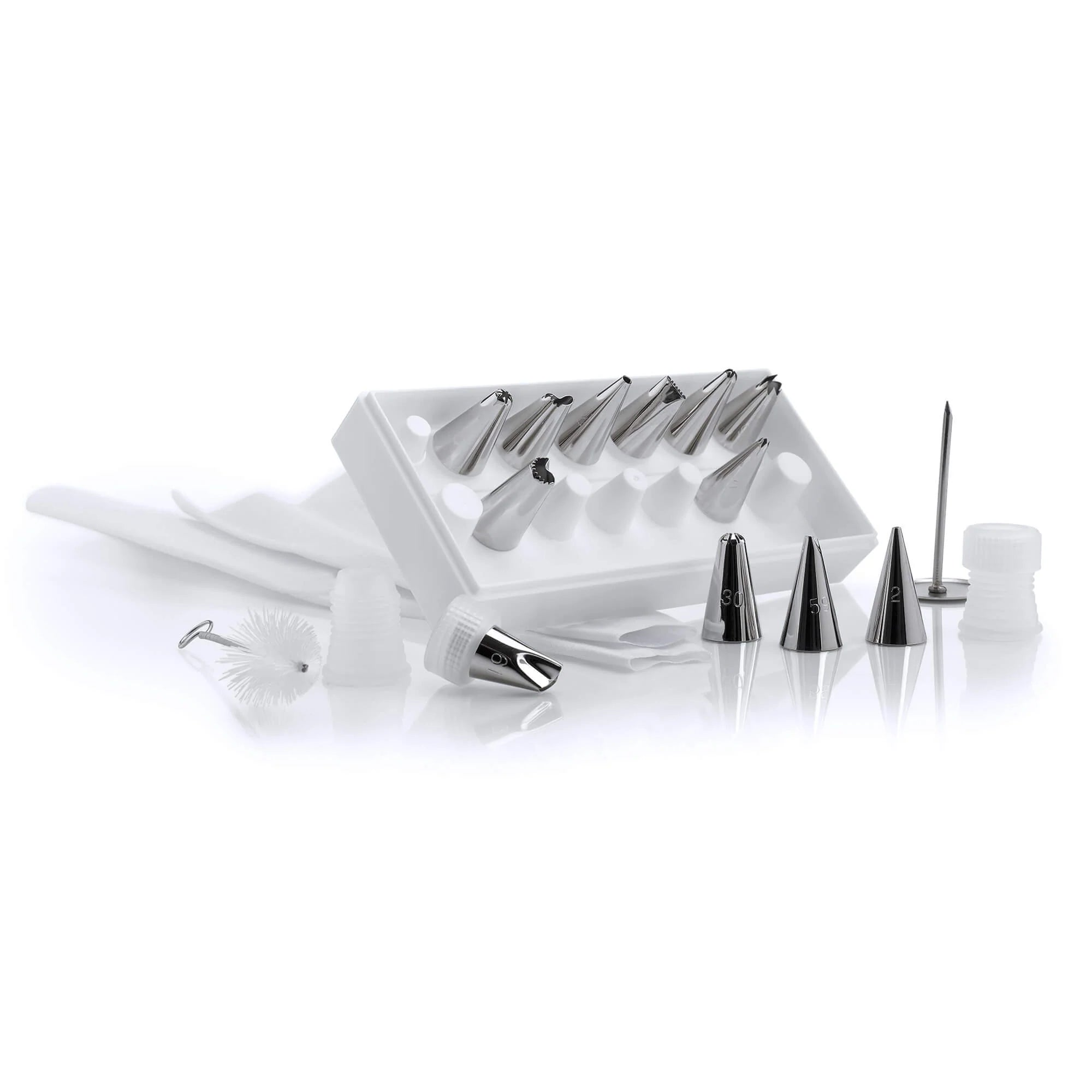 Icing Set with Bag, 12 Nozzles & Cleaning Brush BY KILO