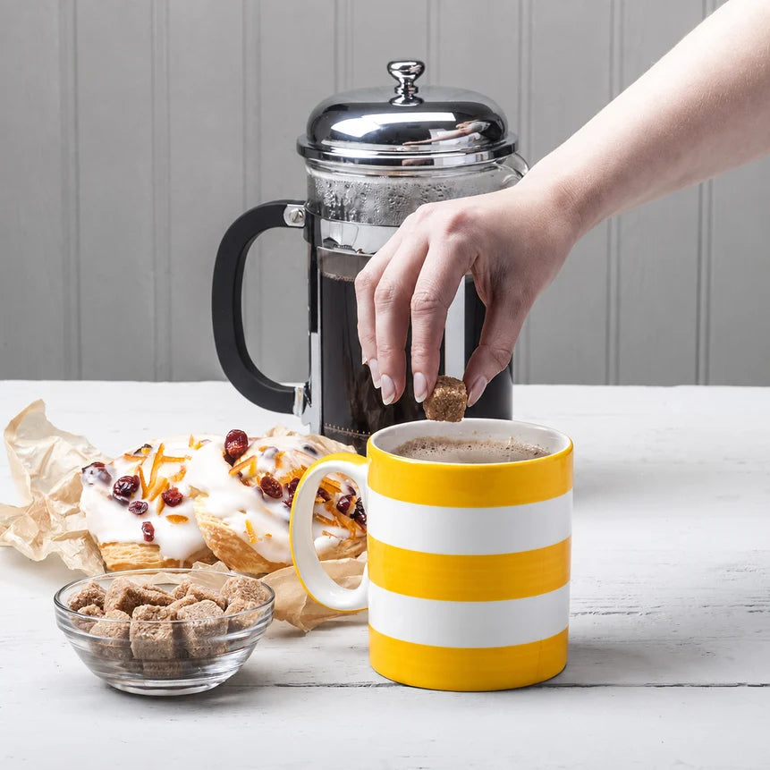 WM BARTLEET & SONS 1 Pint Mug, Hand Decorated, Stripe (Available in 8 Colours)