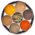 Spice Kitchen Indian Spice Tin 9 Spices & Blends, Silk Sari Gift Wrap