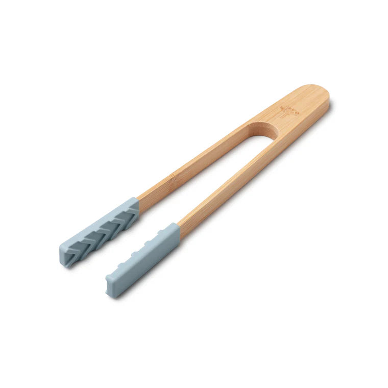 Zeal Bamboo Cooking Tongs with Silicone Tips, 25cm