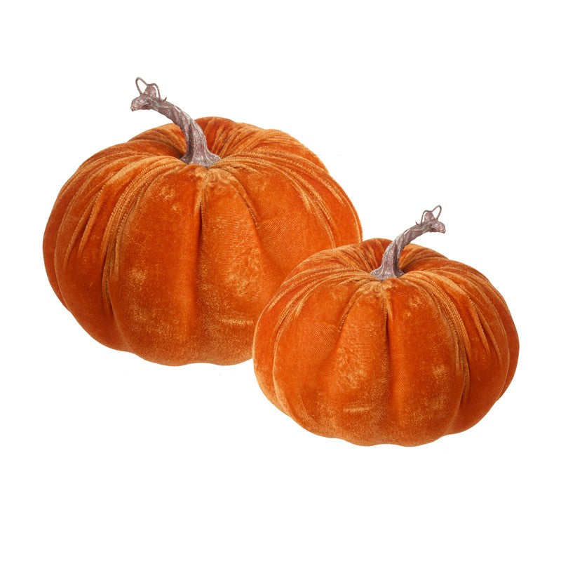 Heaven Sends Velvet Pumpkin Set 20cm And 16cm