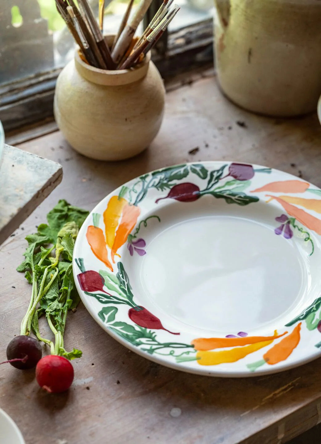 Emma Bridgewater New Carrots & Beets 8 1/2 Inch Plate