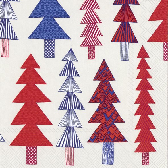 Kuusikossa Red Lunch Napkins
