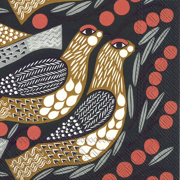 KIIRUNA Dark Green Lunch Napkin 33 x 33cm