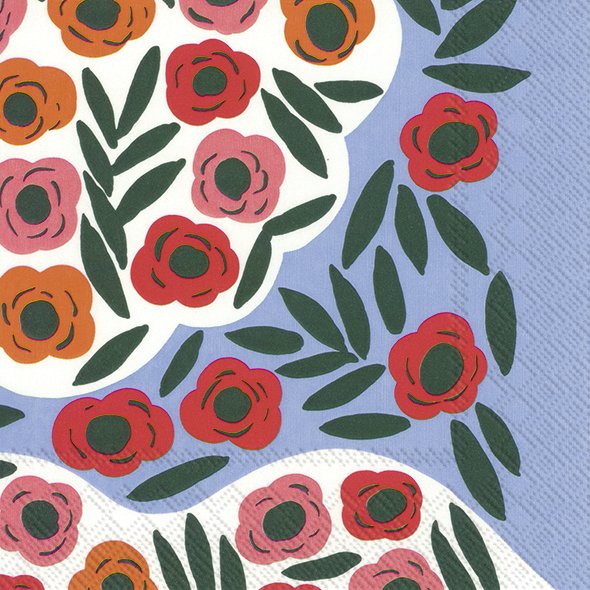 RUUKKU Blue Lunch Napkins