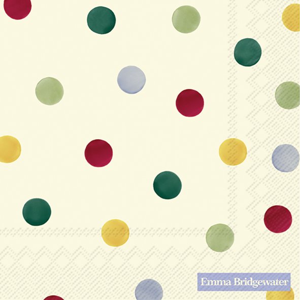 Emma Bridgewater Polka Dot Cream Lunch Napkins