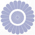 FLEUR (V&B) Blue Lunch Napkins