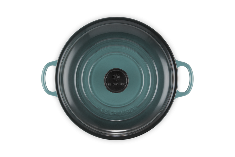 Le Creuset Cast Iron Classic Shallow Casserole with Phenolic Knob New Ocean 26 CM / 2.2L