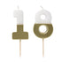 Talking Tables White & Gold Milestone Birthday Number Candles