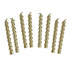 Talking Tables Luxe Gold Twirl Candles - 8 Pack