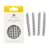 Talking Tables Luxe Silver Twirl Candles - 8 Pack