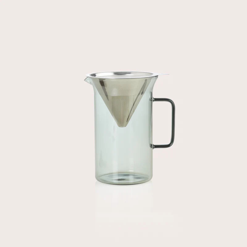 Adhoc Impact Pour Over Coffee Maker in Grey Glass