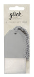 Glick Plain Silver Holographic Gift Tags Pk of 6