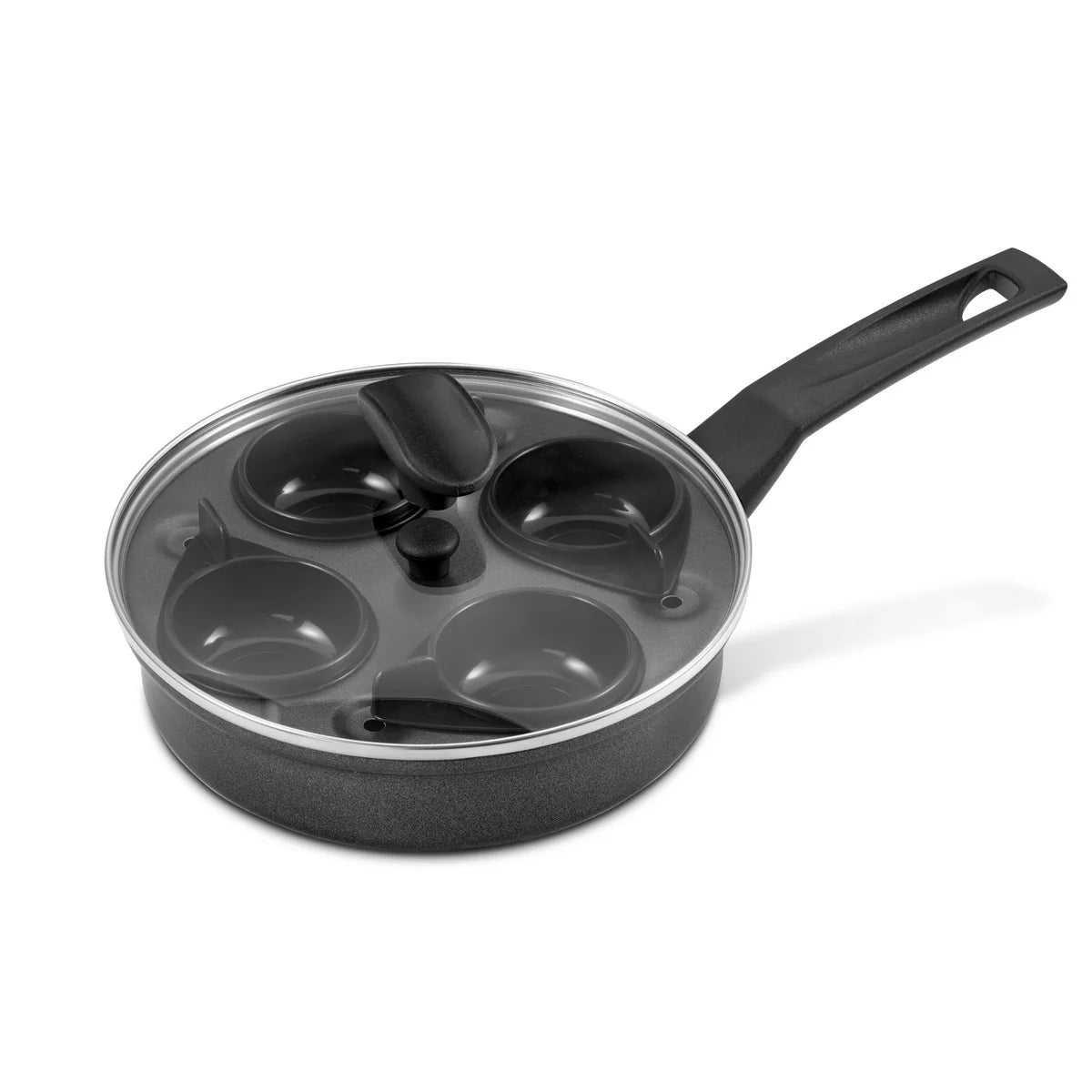 Prestige 9 X Tougher: Non-Stick Egg Poacher Frying Pan & Lid - 20cm