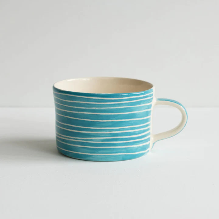 Musango Mugs Sgraffito Stripe (Available in 10 Colours)