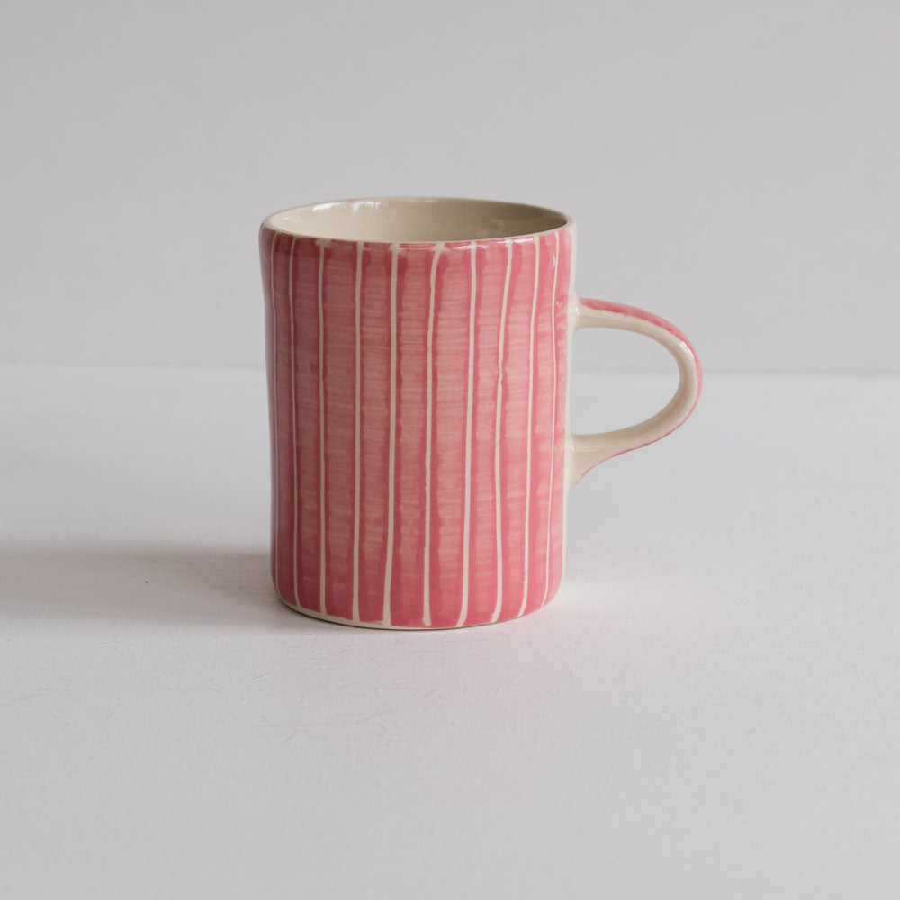 Musango Sgrafitto Stripe Demi Mug (Available in 7 Colours)