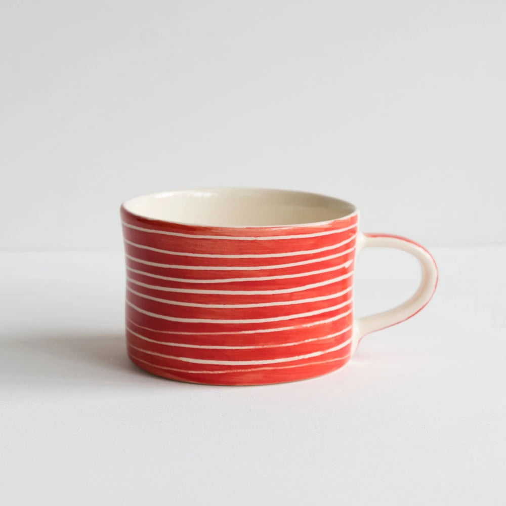 Musango Mugs Sgraffito Stripe (Available in 10 Colours)