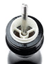 Peugeot Paris u'Select Wooden Manual Salt Mill Black Lacquer Finish 22cm, Silver Knob
