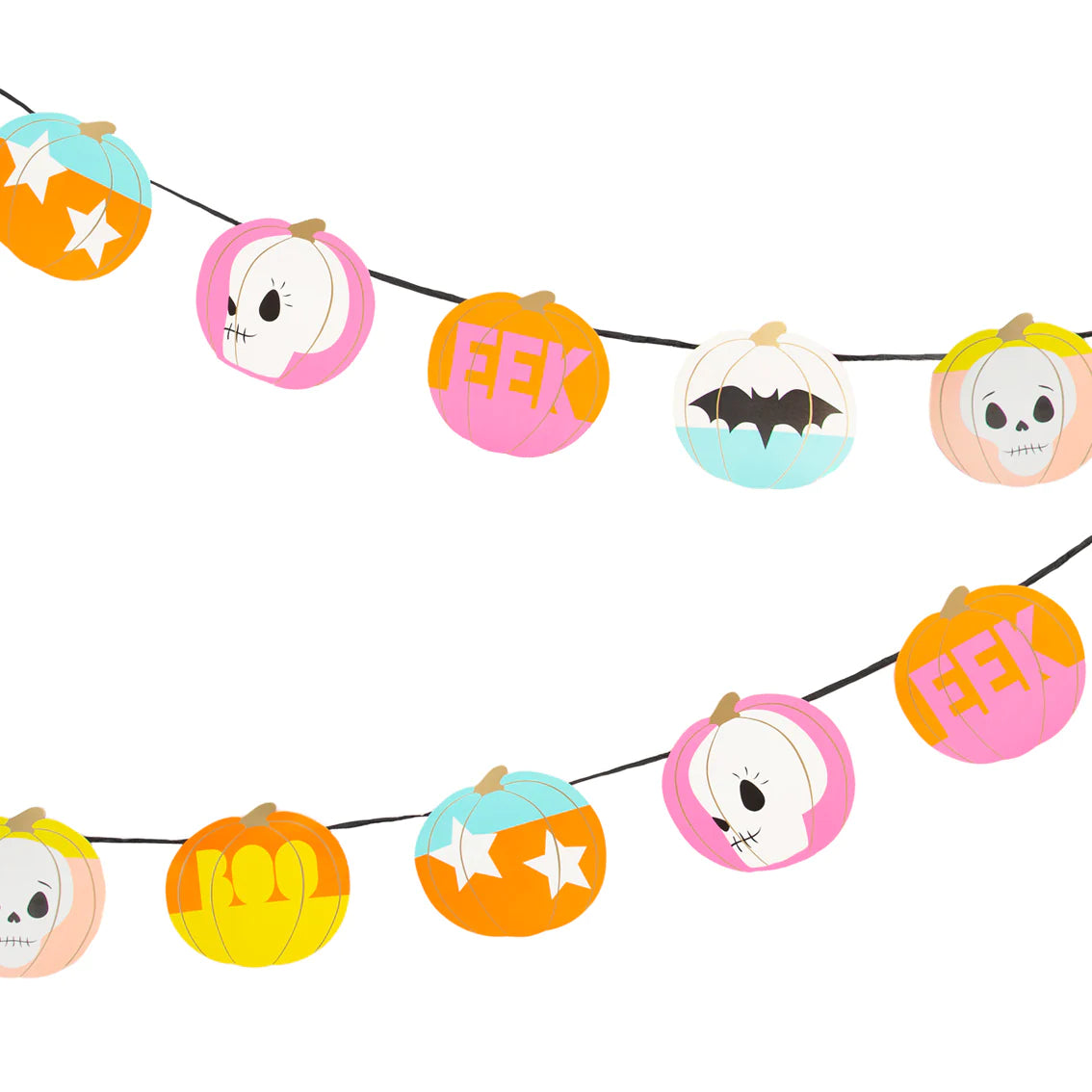Talking Tables Pumpkin Halloween Garland - 3m