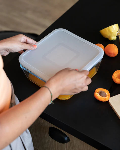 Pyrex Cook & Freeze 0.8L Square Dish with Lid 15cm