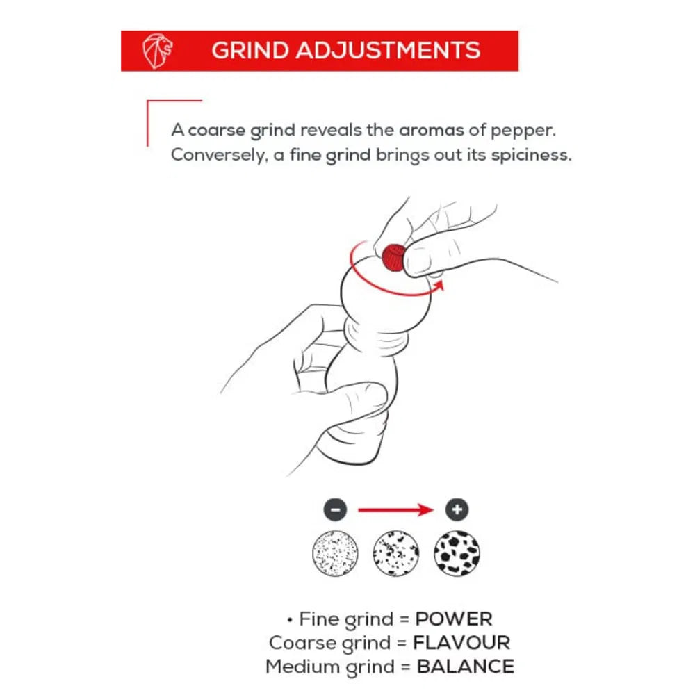 Peugeot Line Salt Mill Aluminum Natural Finish 12cm