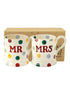 Emma Bridgewater Polka Dot 'Mr & Mrs' Set of 2 1/2 Pint Mugs Boxed
