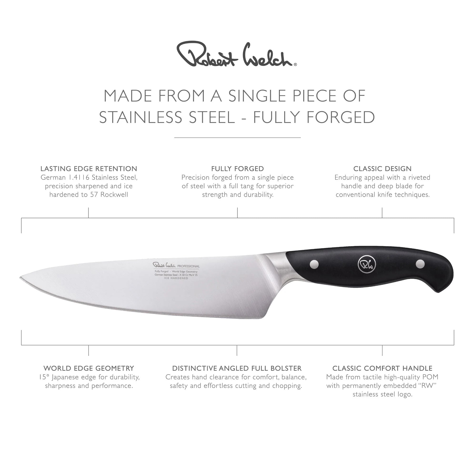 Robert Welch Professional Chef's Knife 18cm