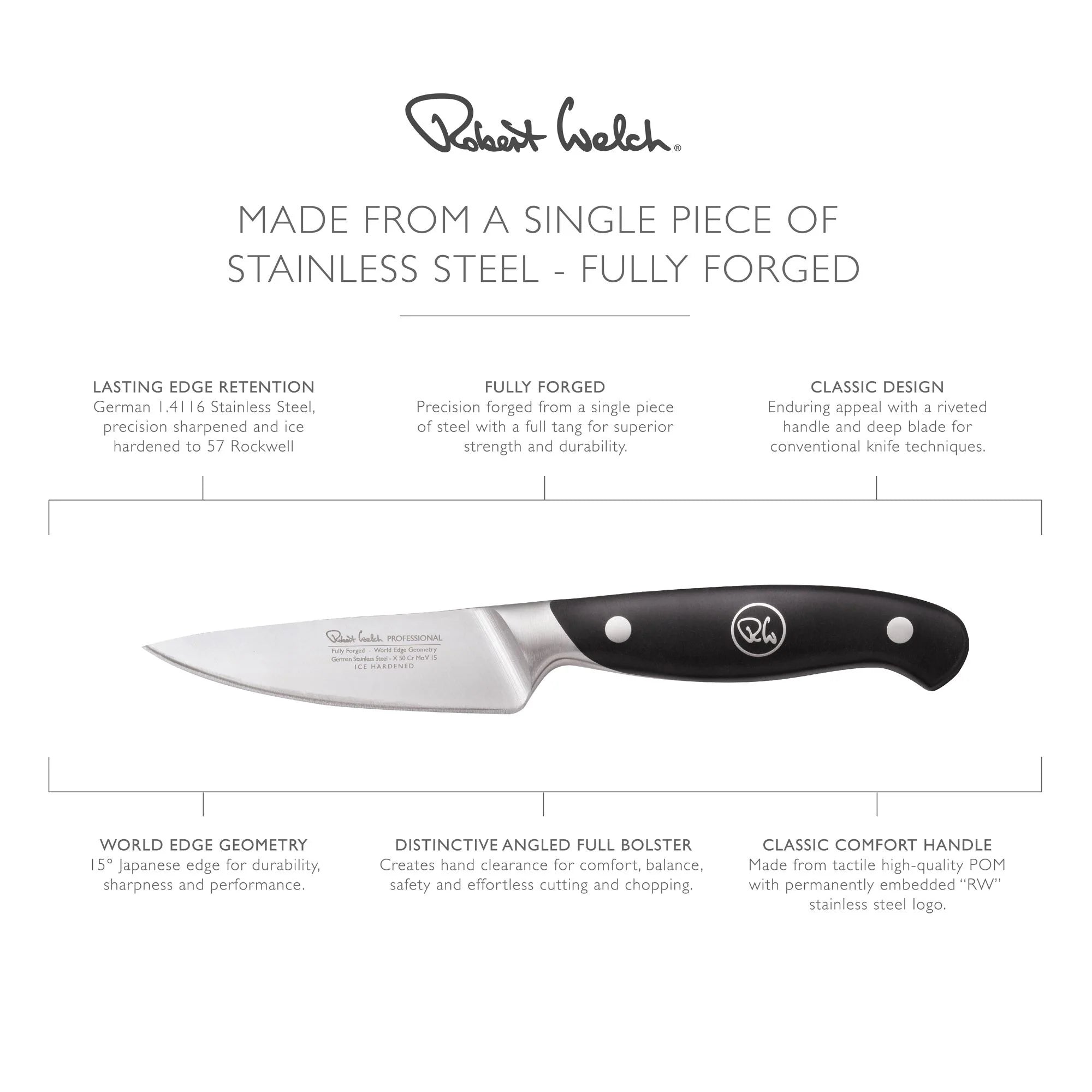 Robert Welch Professional Vegetable / Paring Knife 9cm