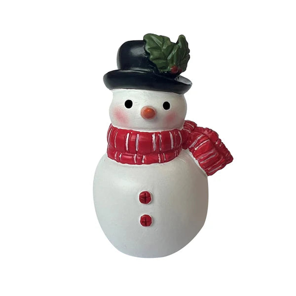 Christmas Snowman Resin Cake Topper 6 x 5 x 3.5cm