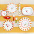 Talking Tables Yellow Stripe Cotton XL Tablecloth - 160cm x 250cm Spring